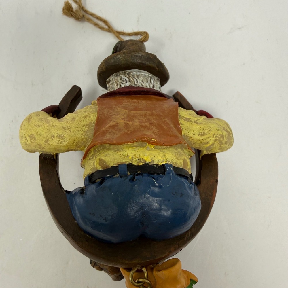 Cowboy Santa Christmas Ornament Multicolor Western Horseshoe - Picture 6 of 6